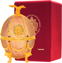 Подарочный набор графин Императорская коллекция в футляре "яйцо Фаберже" Оникс в бархатной коробке